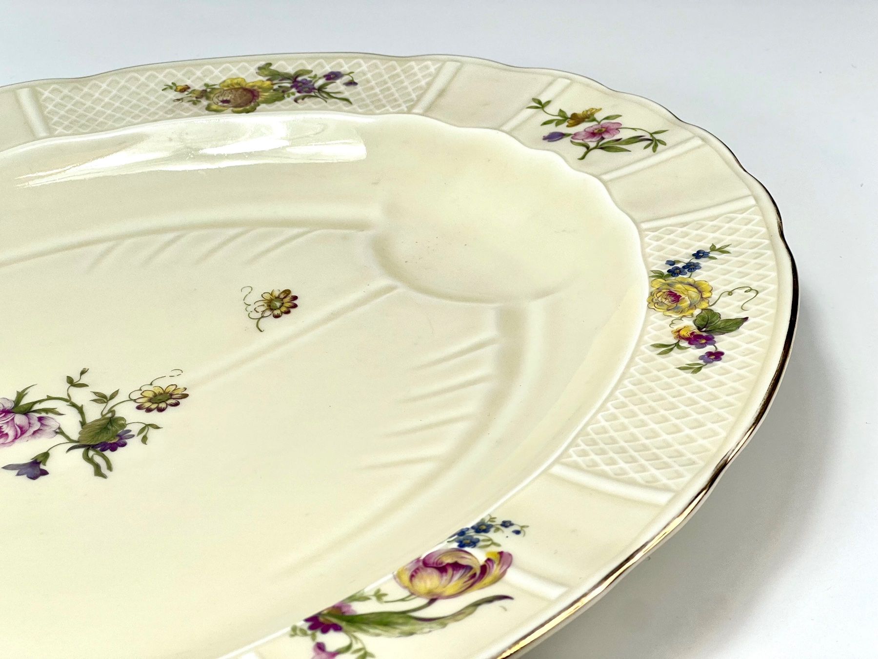 Servierplatten: LIMOGES Servierschale Blumenmuster Antik – Gebraucht aus Zürich von Arche_Brockenhaus 3