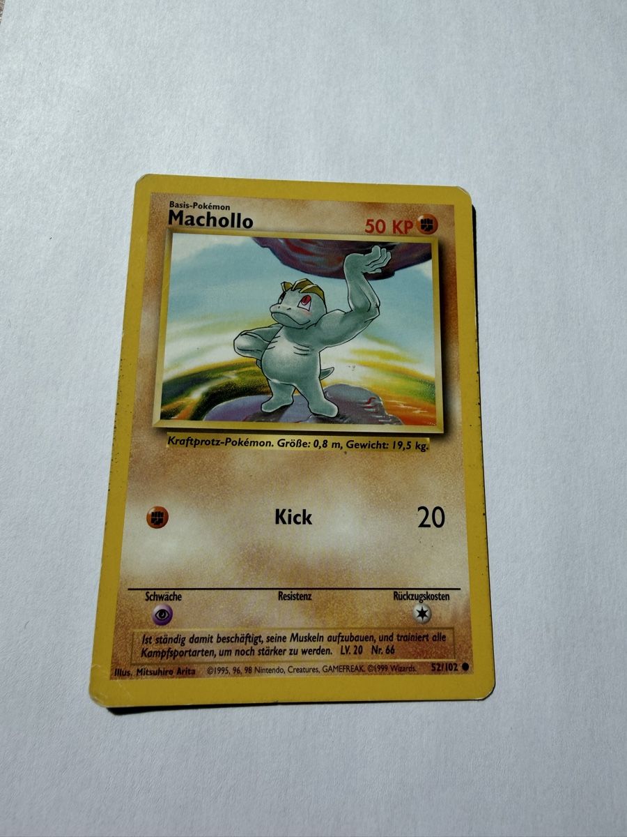 Pokémon Carte collezionabili: Pokemonkarte Machollo Base set – Usato da Willisau venduto da Neiro77