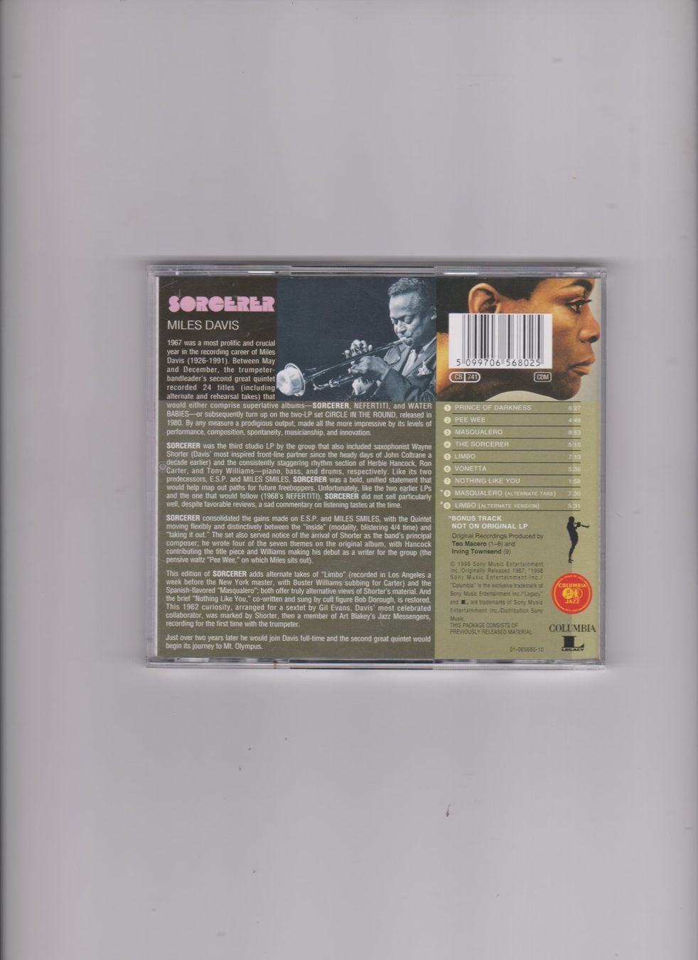 CDs: CD Miles Davis Sorcerer – D'occasion à Bex par Canouille 1