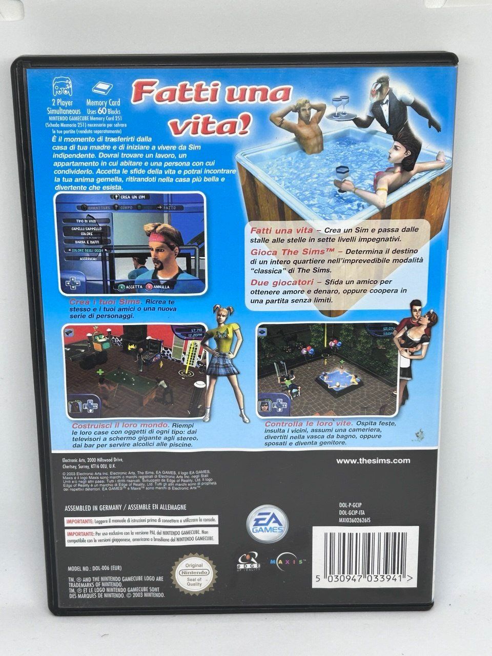 Nintendo Giochi: The Sims per Nintendo GameCube – Usato da Giubiasco venduto da LorisVale 1