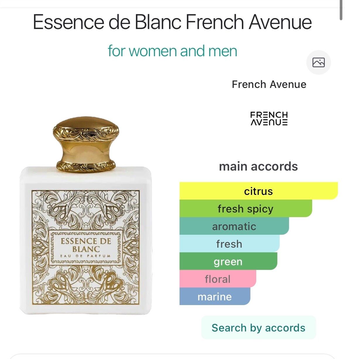 Profumi & Eau de Toilette: French Avenue ESSENCE DE BLANC EDP5ML. – Usato da Zürich venduto da deruja 3