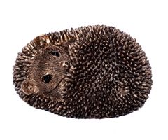 Igel Figur 8 x 6 x 4,5 cm aus Kunstharz & Bronze Skulptur