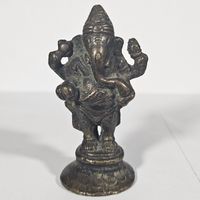 🪙 🐘 Ganesha Bronze Statue Indien Thailand Glücksbringer ✨