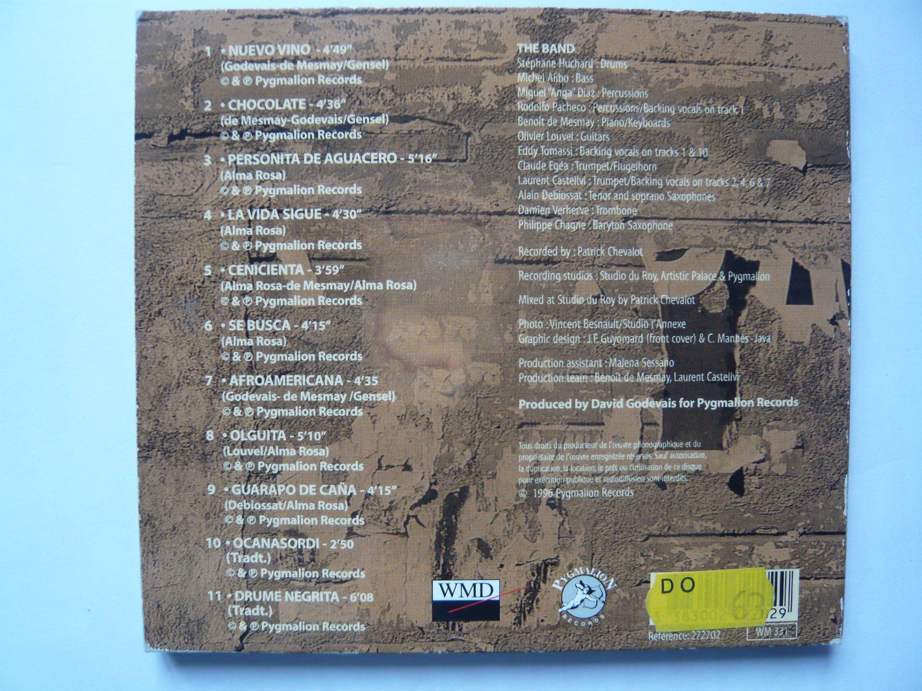 CDs: ALMA ROSA CHOCOLATE – Gebraucht aus Winterthur von Cajun 2