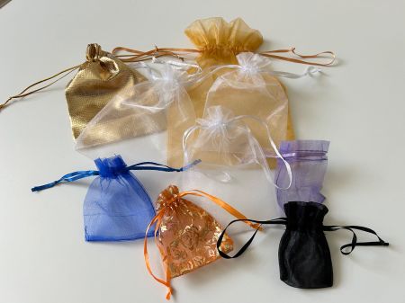 9 Geschenkssäckchen, Organza Beutel