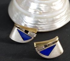 SEGEL OHRRINGE IN 925 SILBER