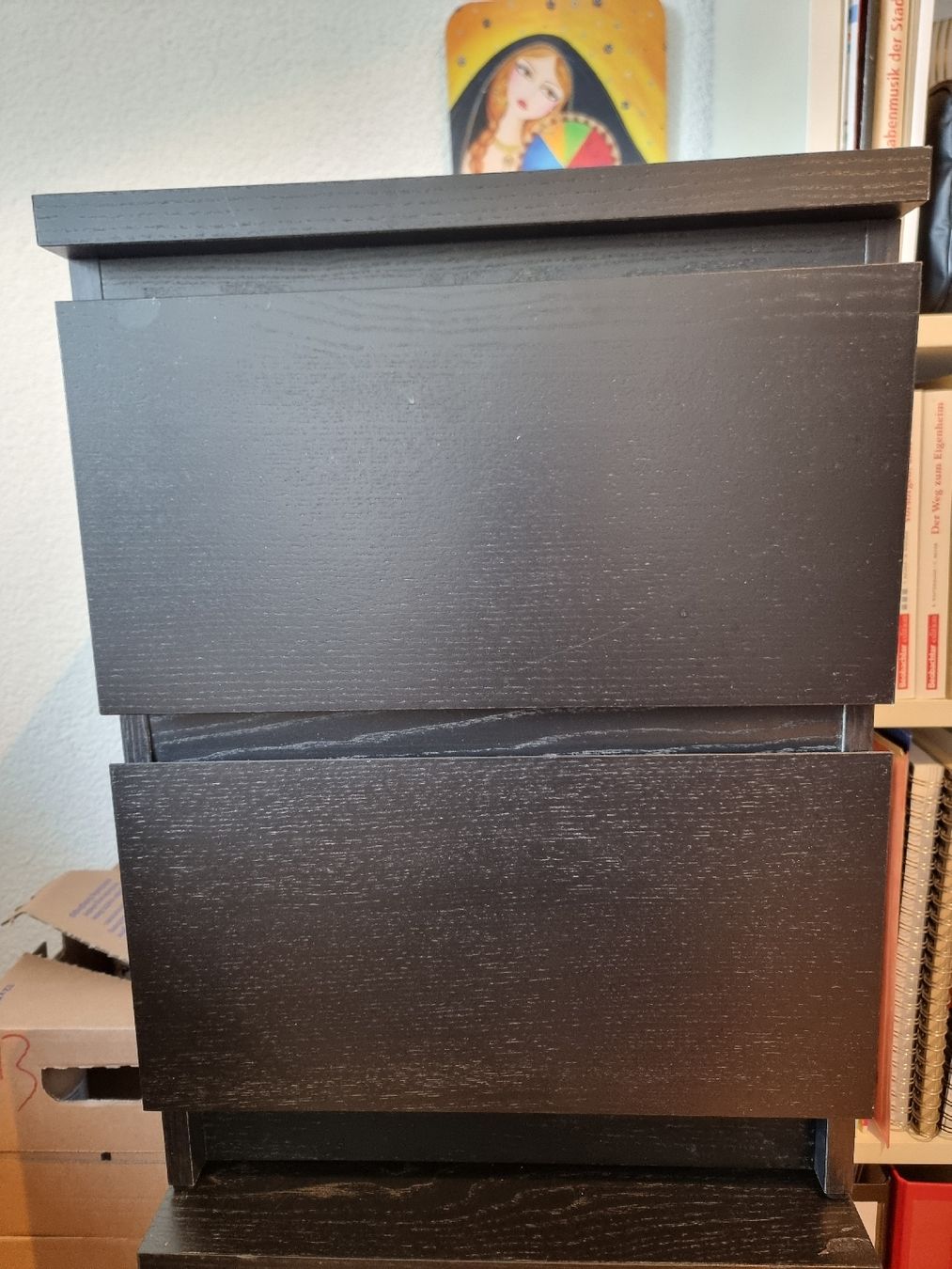 Ikea Nachttische: IKEA MALM Nachttisch braun-schwarz – Gebraucht aus Bern von ali_prv7
