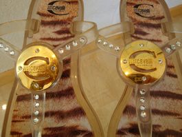 JUST CAVALLI  BEACHWEAR FLIPFLOPS GOLD