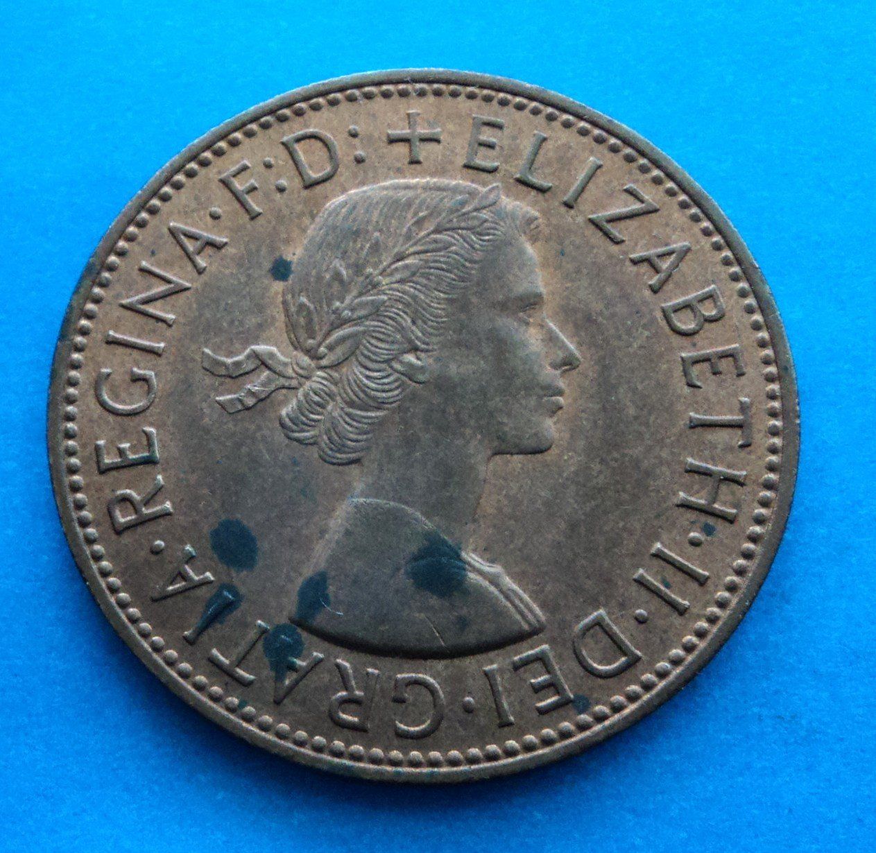 Alle Münzen: Grossbritannien: 1 Penny 1963, S - SS – Gebraucht aus Basel von maripas17 1