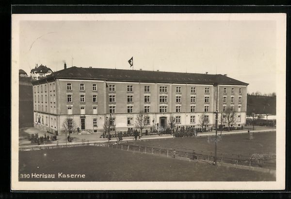 Ansichtskarten: AK Herisau, Kaserne – Gebraucht aus Berlin von bartko-reher