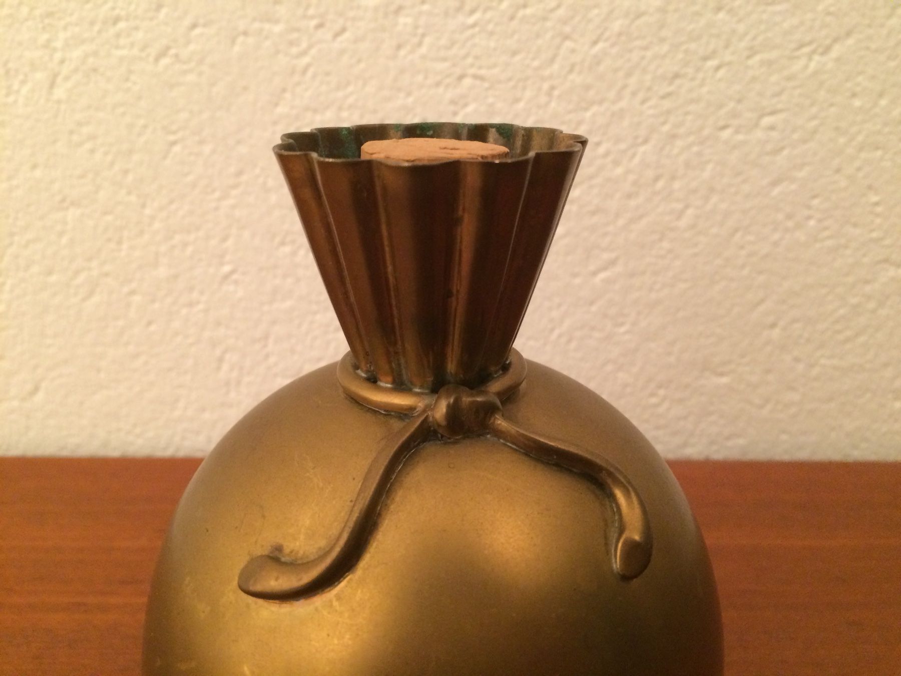 Vasi & Recipienti: Kugelige Messing Flasche oder Vase vintage Messingvase Italy – Usato da Zürich venduto da Vintagewiesel 3