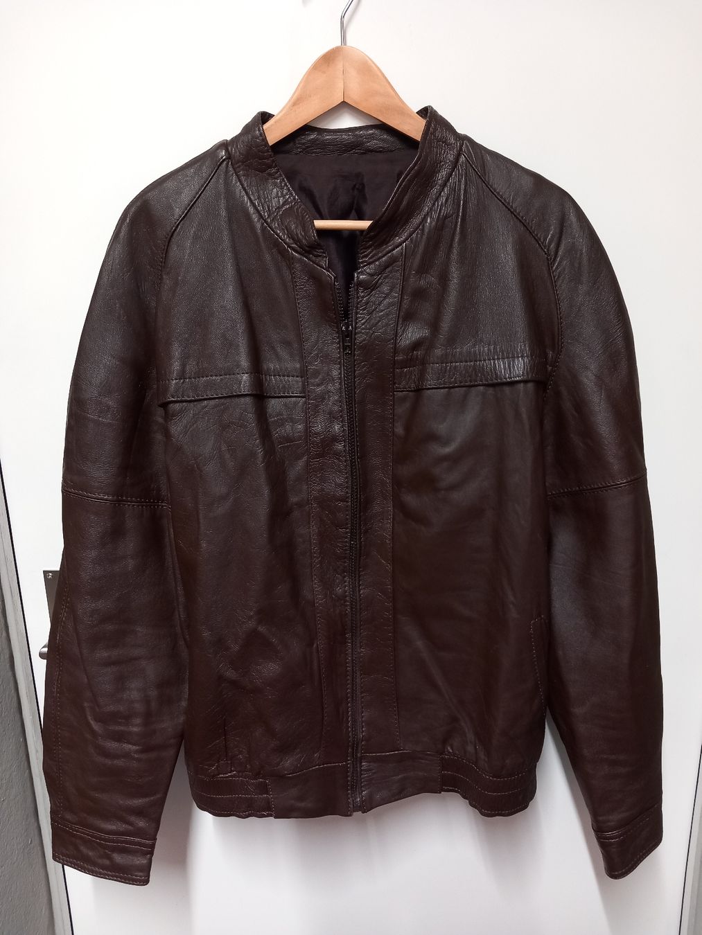Giacche: Herren Lederjacke braun Gr.S Echtleder – Usato da Gwatt (Thun) venduto da umwelt-brocki