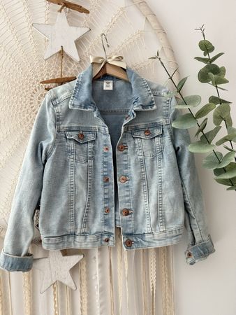 Jeansjacke Mädchen Gr. 128