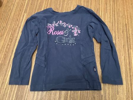 Mädchen Langarmshirt "Roses & Girls" Grösse 110 🌸