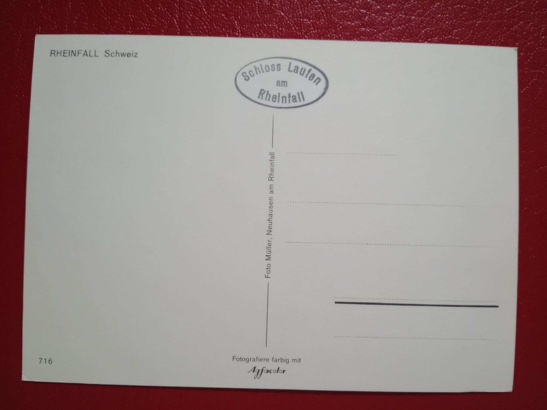 Cartoline postali: Rheinfall belebte AK – Usato da Küttigen venduto da Melisch1000 1