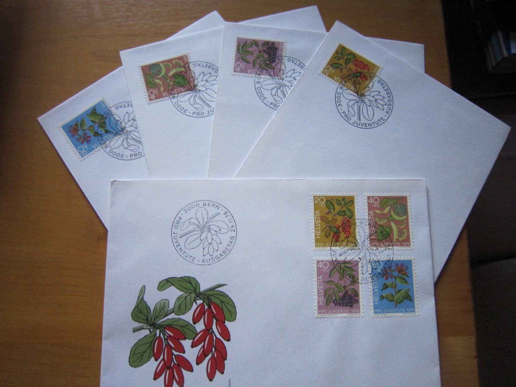 Tutti i francobolli: PJ 1976 FDC Serie und einzeln – Usato da Gordola venduto da Polentaefung