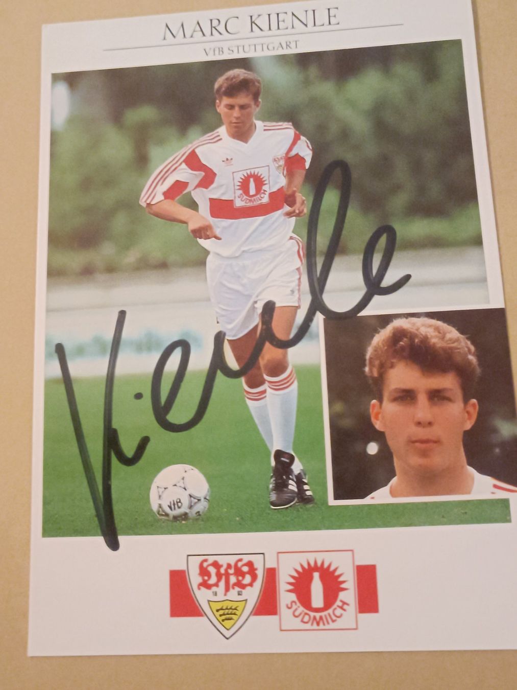 Autografi: Marc Kienle - VfB Stuttgart - Handsigniert – Usato da Menziken venduto da Artographs