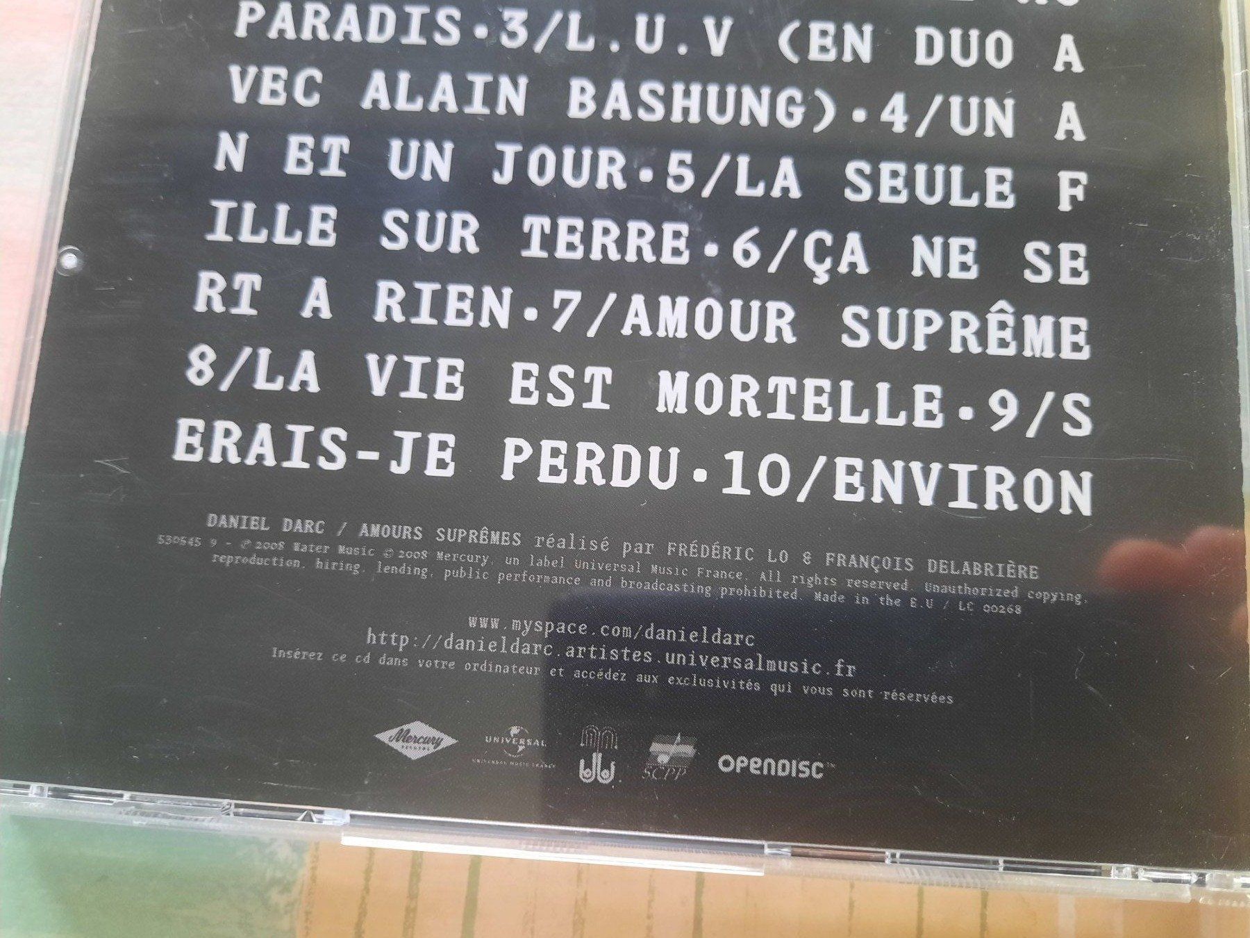 CDs: Cd Daniel Darc - Amours Suprêmes – D'occasion à Pully par bro_n52j 3