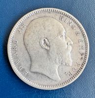 Silbermünze Edward VII King&Emperor 1907 Indien