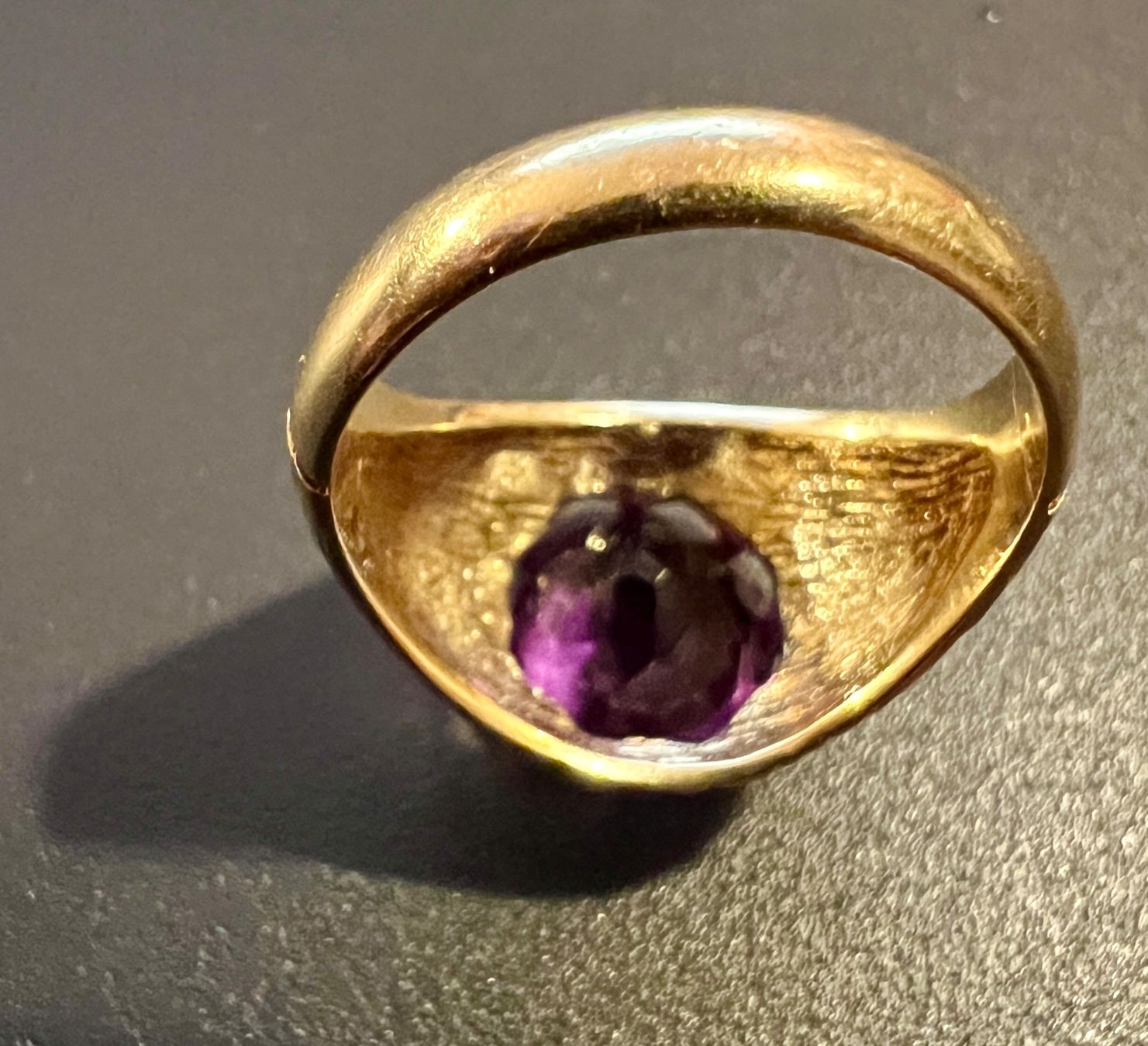 Anelli: Gold-Ring 18K mit Amethyst – Usato da Chur venduto da Penting1935 4