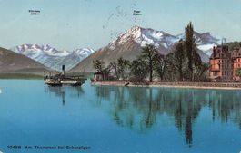 Thunersee bei Scherzligen battello boot schiff