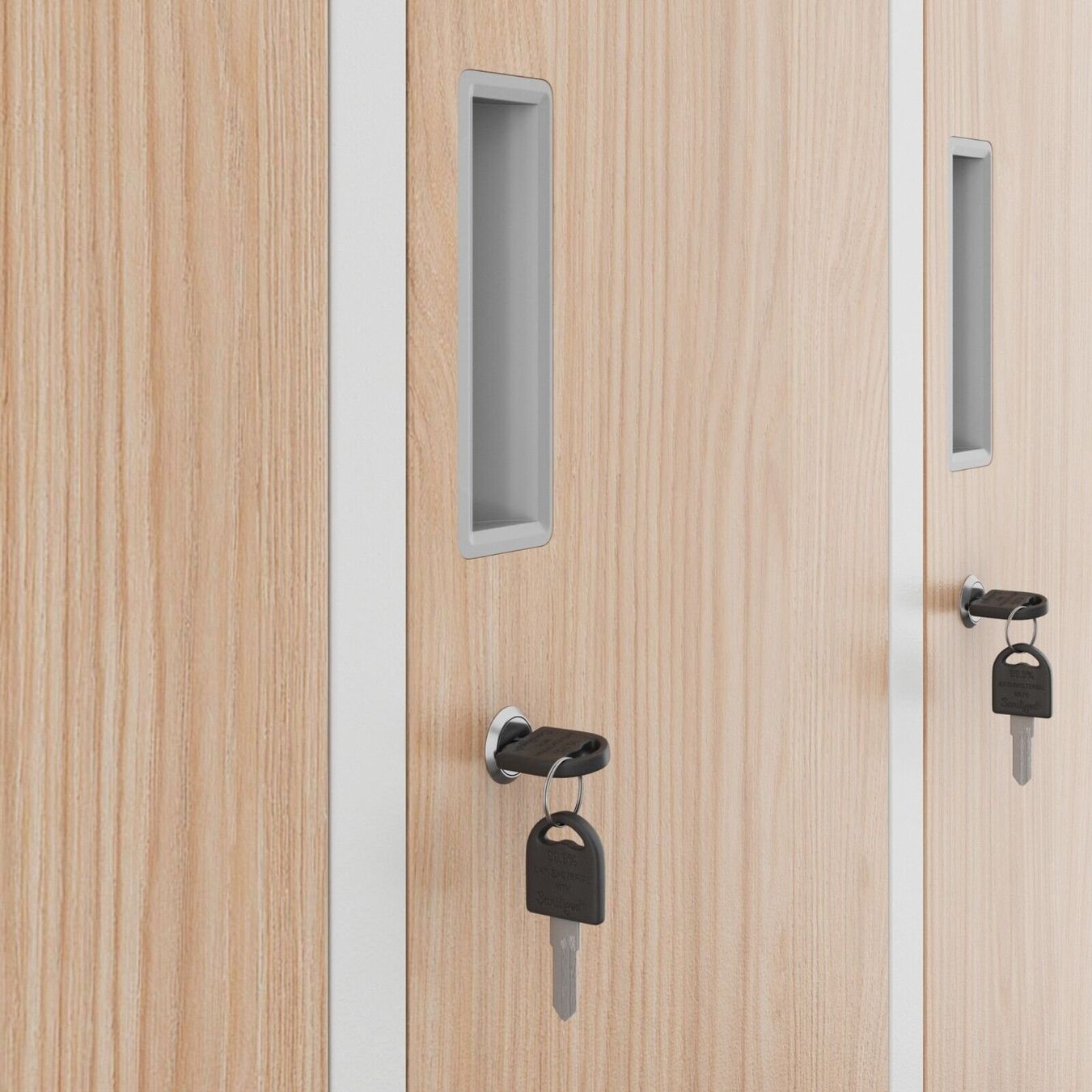 Schränke: Schliessfachschrank 10 Fächer - Weiss/Holzoptik – Neu und originalverpackt aus Wallenwil von toesstal-vertrieb 9