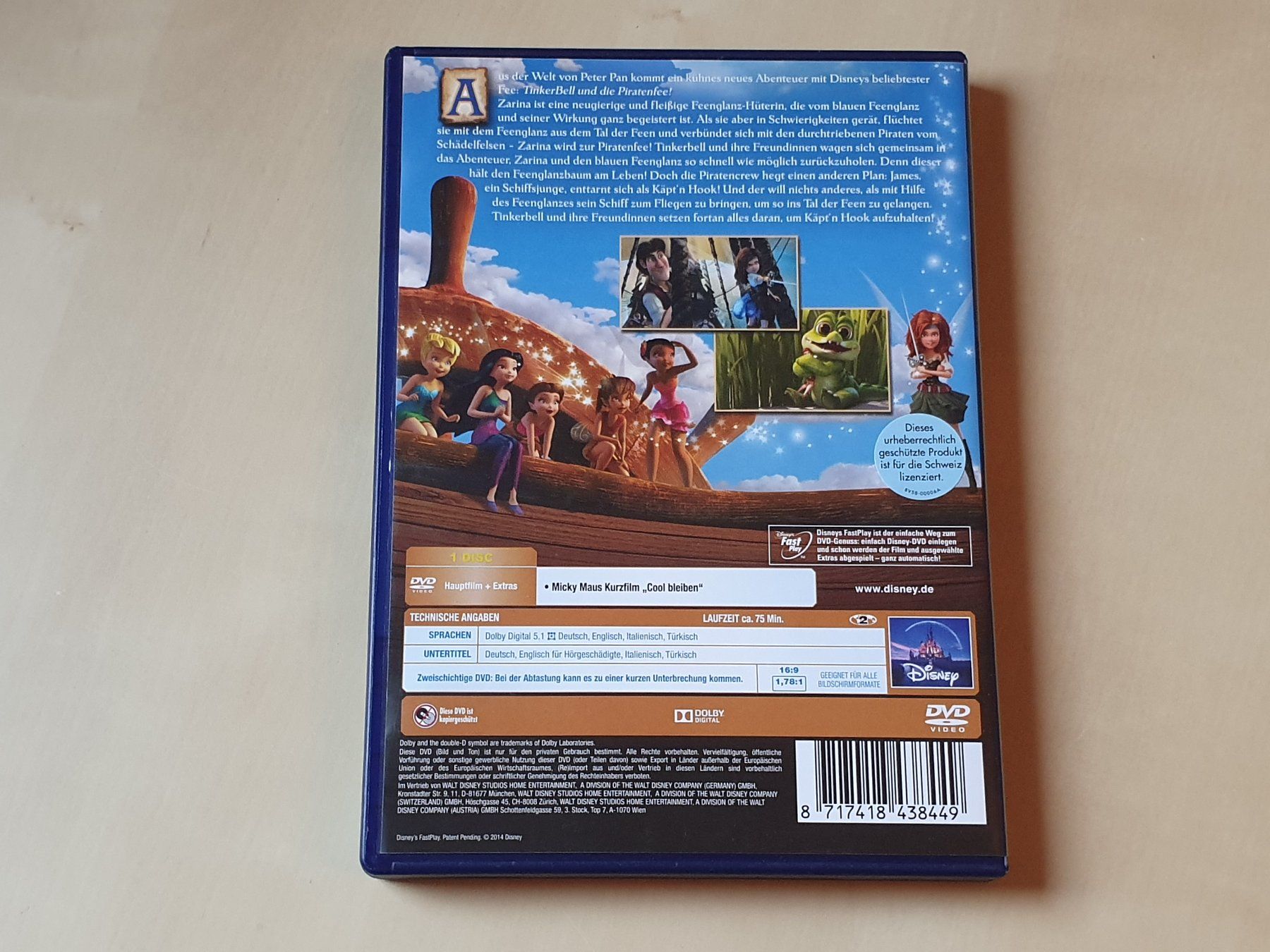 Tutti i DVDs: Tinker Bell und die Piratenfee – Usato da Stansstad venduto da collectorsshop 1
