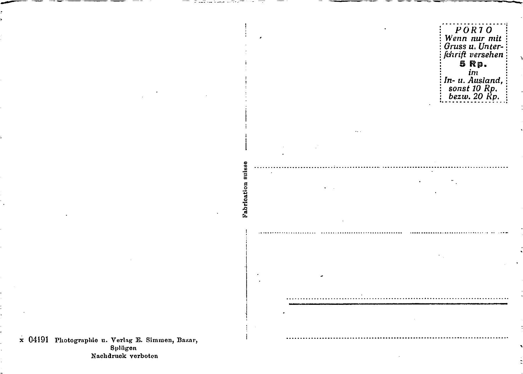 Cartoline postali: Rheinquelle, Rheinwaldhorn – Usato da Ottikon b.Kemptth. venduto da Neptun1974 1