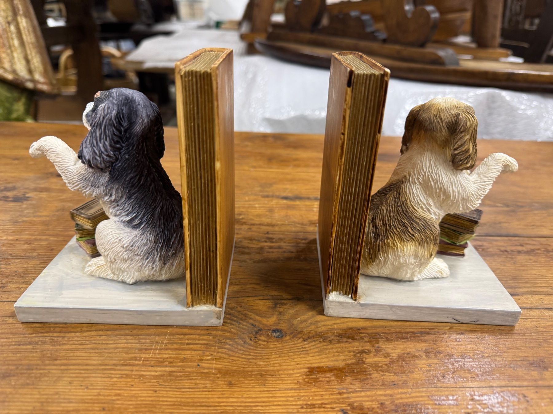 Altro in Decorazioni & Accessori: Vintage Spaniel Dog Book Ends – Usato da Oeschseite venduto da -Luxury-On-Line- 2