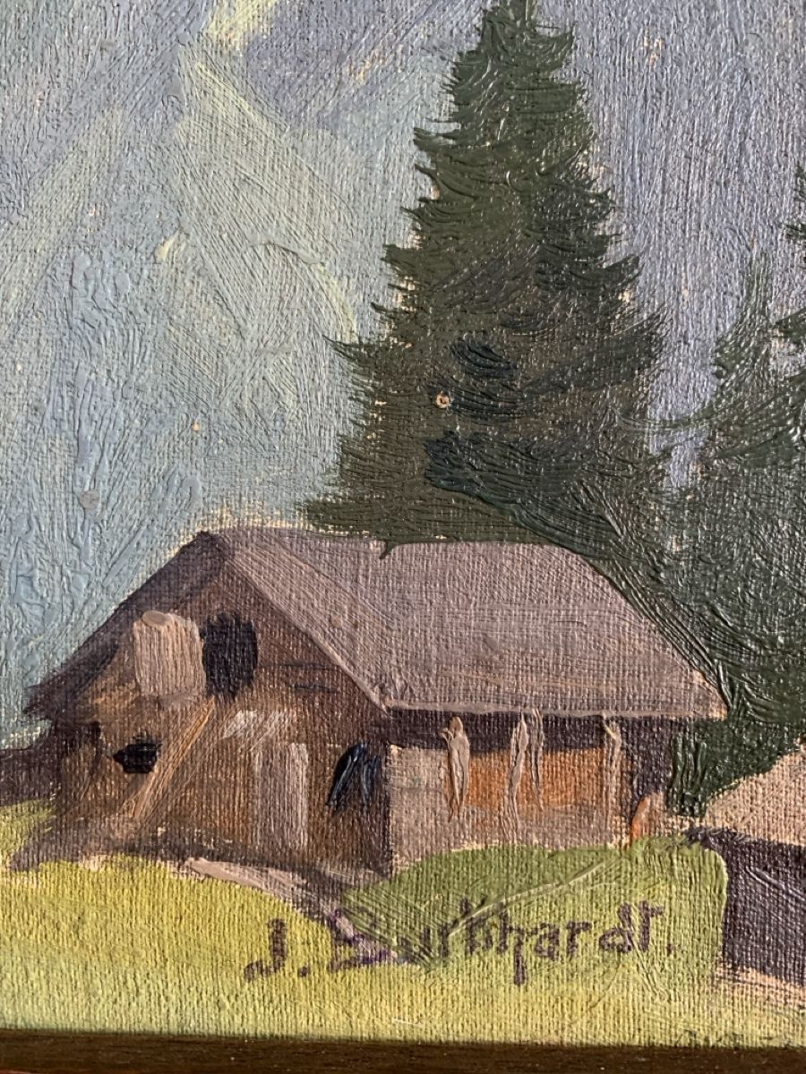 Gemälde: J. BURKHARDT 1927 – Gebraucht aus Wolfhalden von SecondAntique 1
