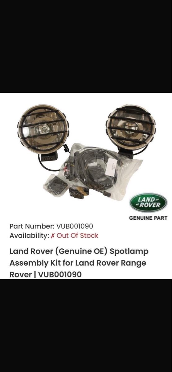 Land Rover Tutti pezzi di ricambio auto: Nouveaux phare pour Range Rover – Nuovo e nell'imballaggio originale da Meyrin venduto da Sparco05 1