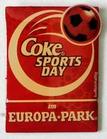 exklusiver Coca-Cola Pin Coke Sport Tag im Europapark