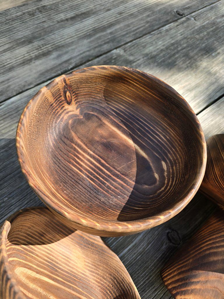 Ciotole: Holz: Schale mit Fuss – Nuovo (secondo la descrizione) da Romanshorn venduto da Rachacha 2