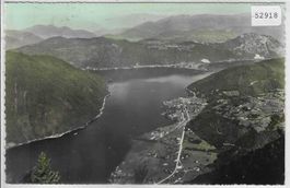 Lago di Lugano visto del Monte Generoso - coloriert