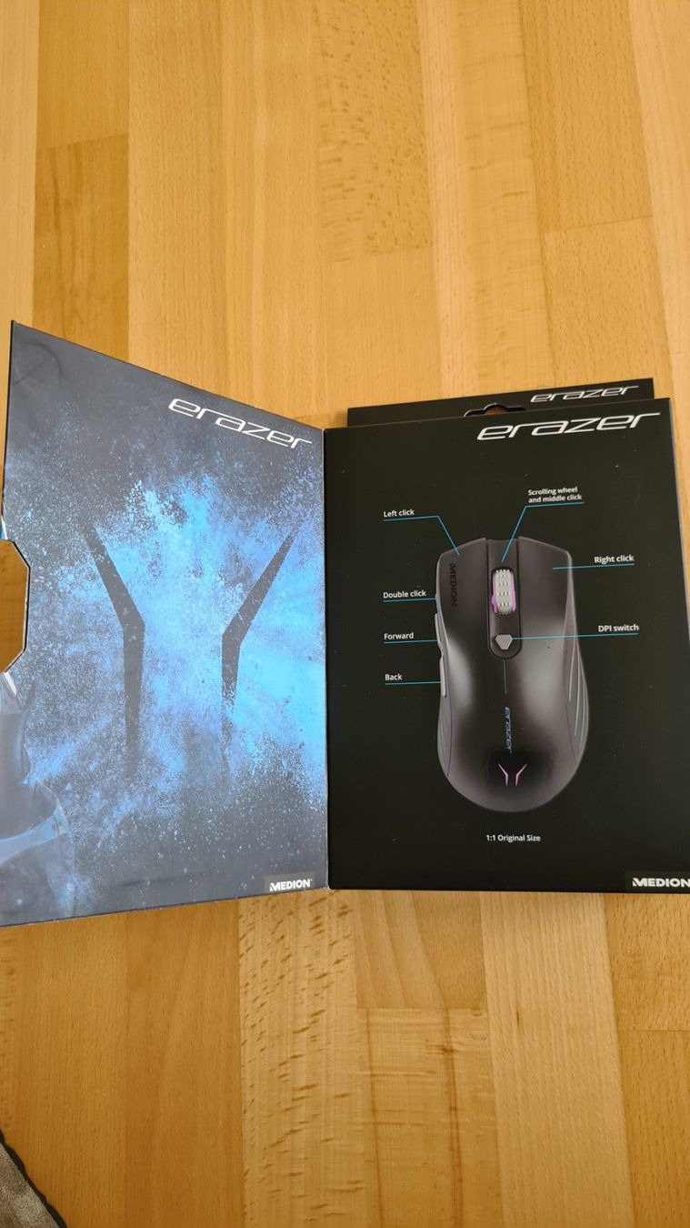 Medion Mouse: Gaming Mouse erazer Supporter P12 – Nuovo e nell'imballaggio originale da Stettlen venduto da Billthekid 1