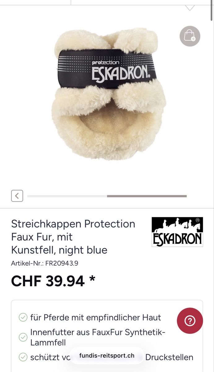Eskadron Gamaschen & Bandagen: Streichkappen Eskadron  – Gebraucht aus Baar von evs_2ybk