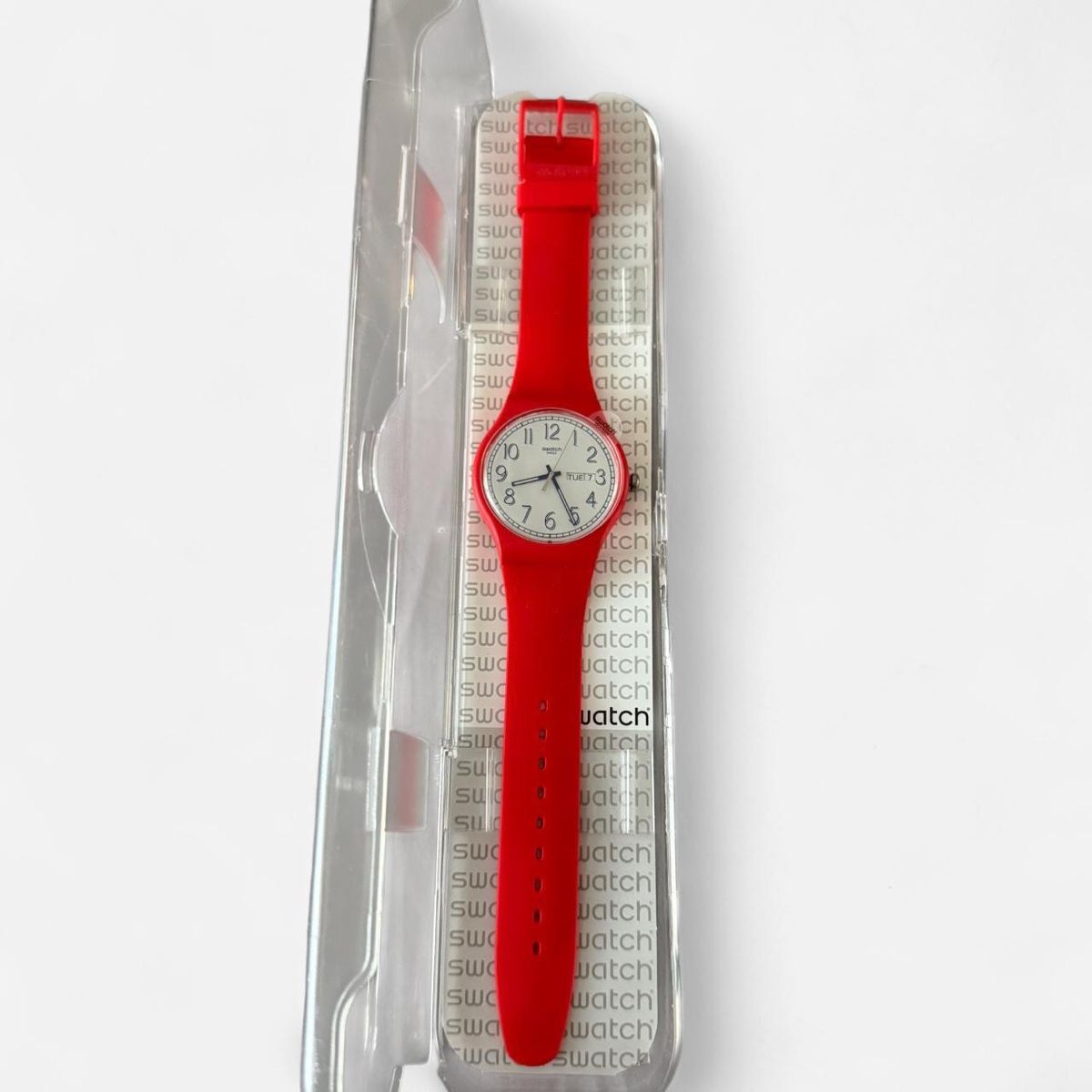 Swatch Uhren: Red Swatch Watch – Neu (gemäss Beschreibung) aus Basel von 1moonstar 2