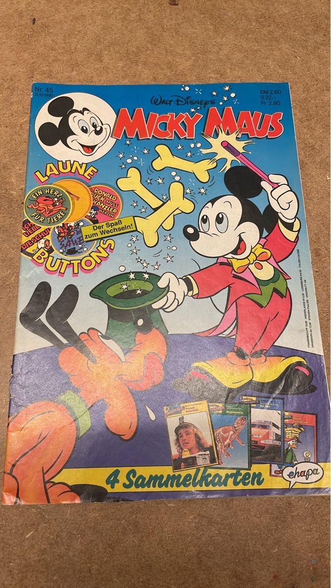 Fumetti: Micky Maus Heft Nr.45 - 1990 – Usato da Therwil venduto da rubininio