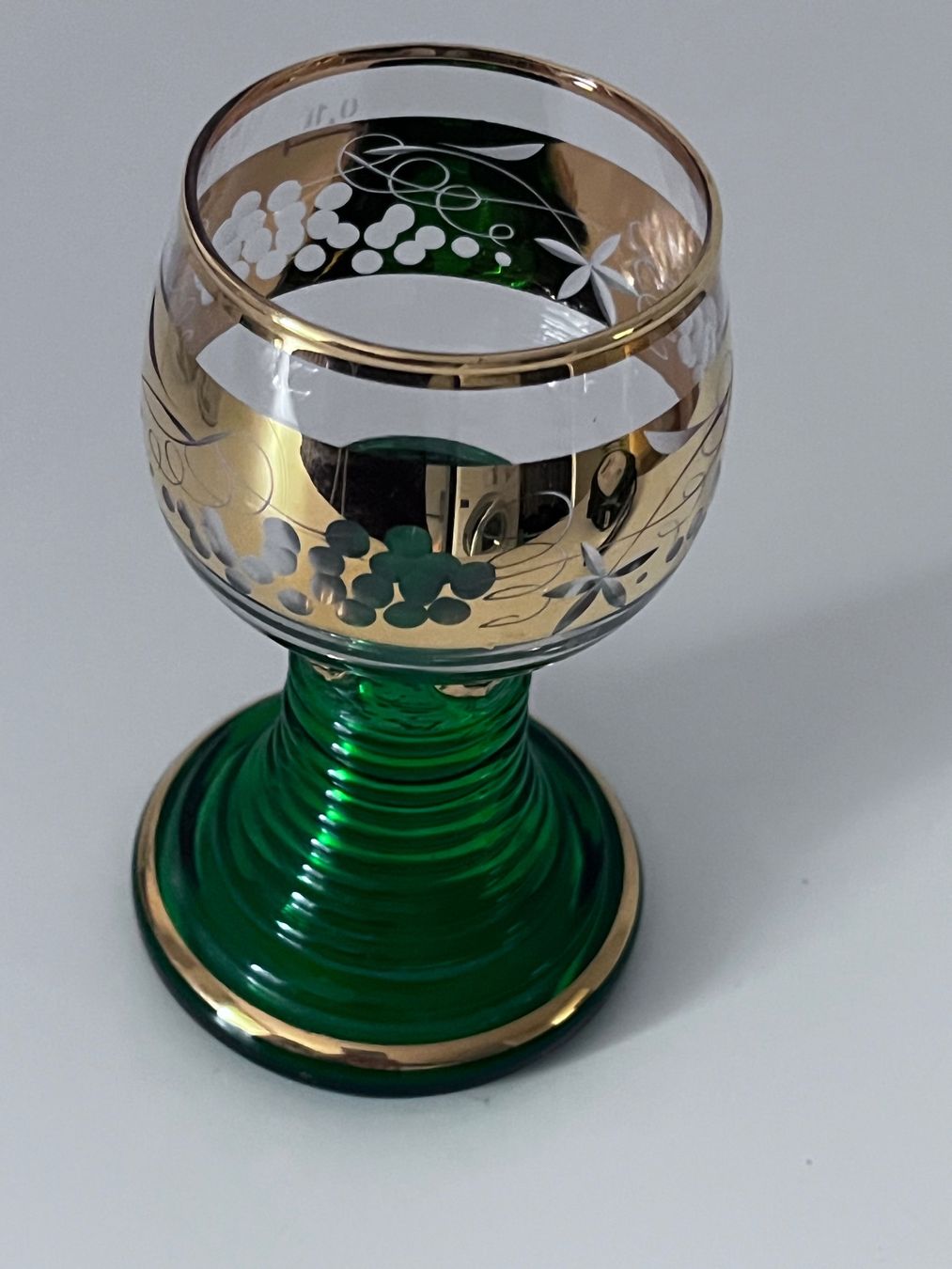 Gläser: Alte Römer Weinglas 12 cm, 0,1 L – Gebraucht aus Möhlin von mil_h55x 5