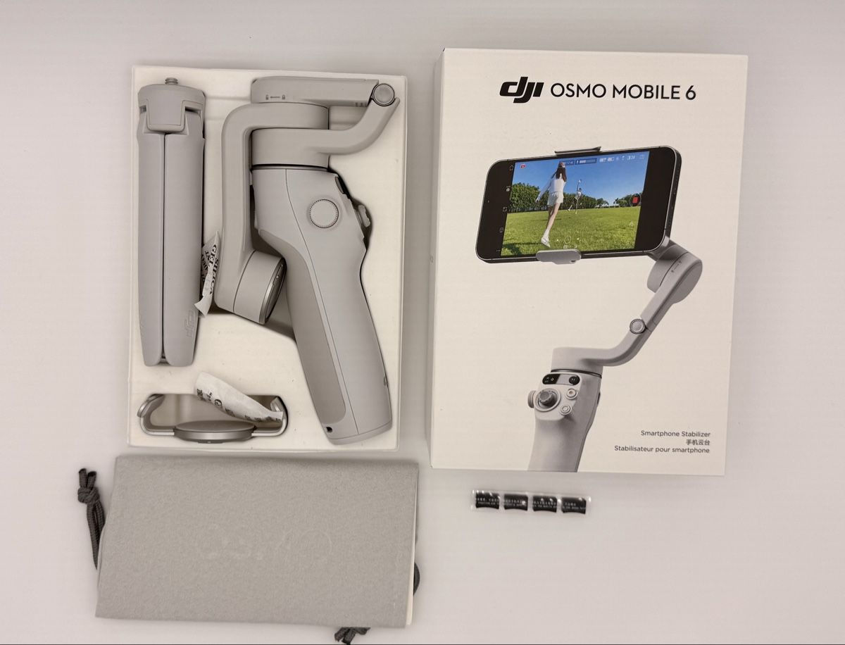 DJI Staffe: DJI Osmo Mobile 6 Gimbal + OM Fill Light Phone Clamp + Case – Usato da Uster venduto da Tec89 1