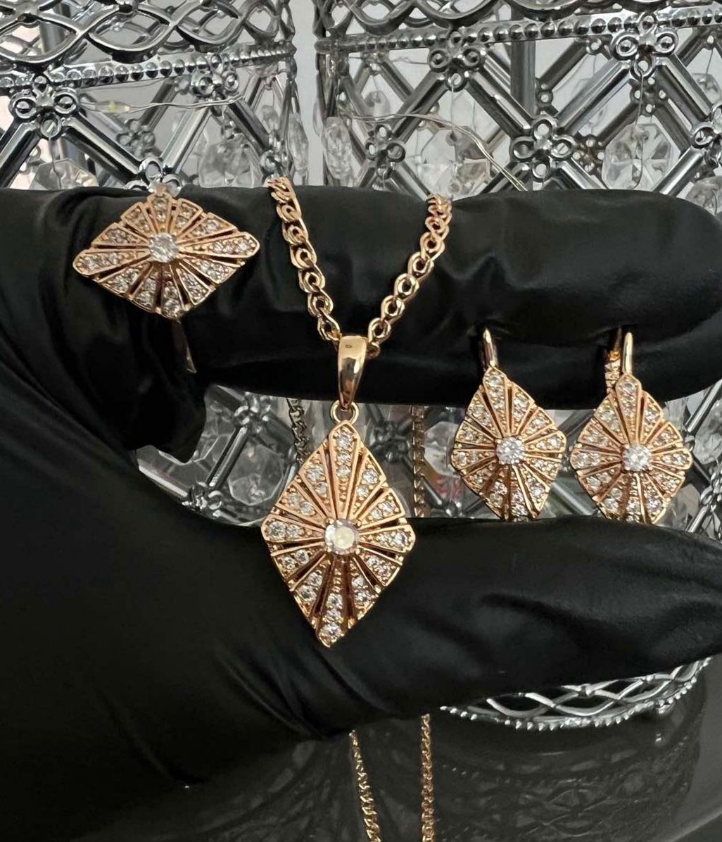 Sonstiger Schmuck: Schmuckset, Ohrringe, Ring, Kette – Neu (gemäss Beschreibung) aus Baar von mar_z2mk 1