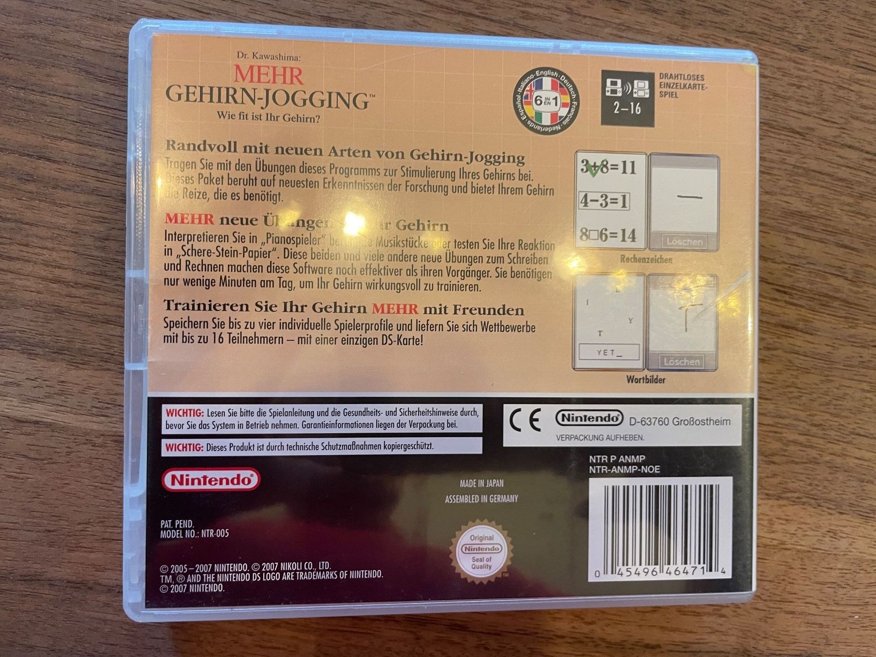 Nintendo Giochi: Nintendo DS Spiel "MEHR Gehirn-Jogging" ab 3 – Usato da Hittnau venduto da kleen 1