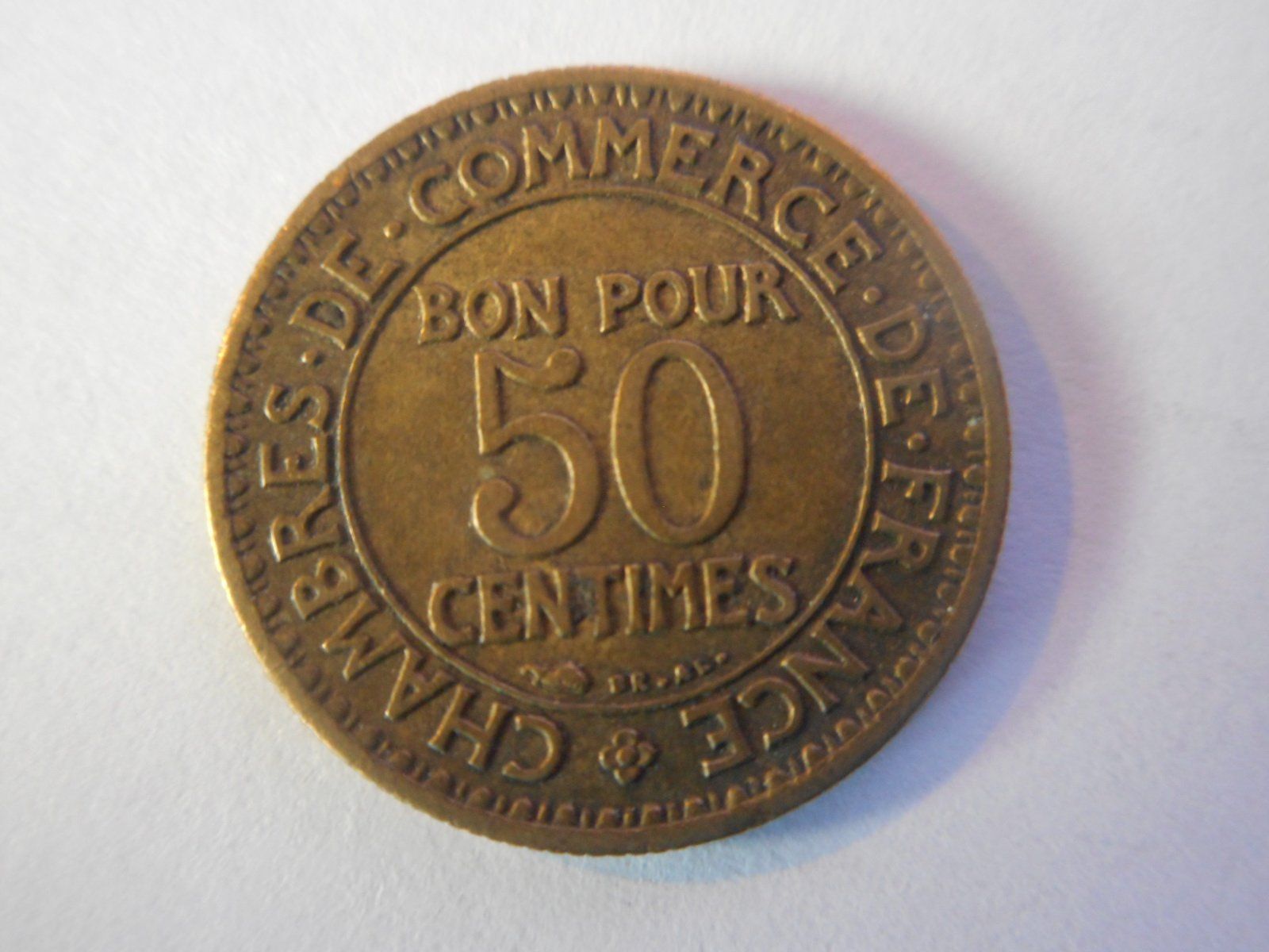 Tutti le monete: 1926  Bon pour 50 Centiemes – Usato da Kriegstetten venduto da pizlad2010 2