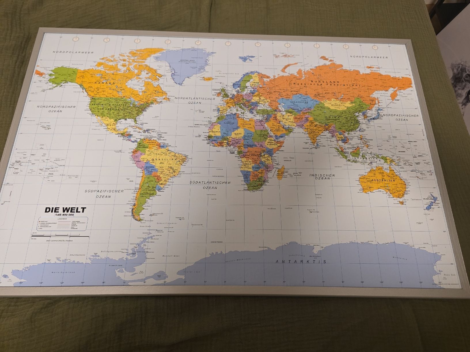 Lavagne: Cork Pinboard World Map  – Usato da Zürich venduto da lar_6lgn