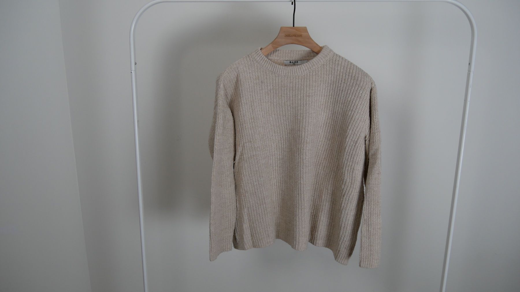 Na-kd Pullover & Sweatshirts: NAKD Strickpullover beige Sweater Pullover Strick Häkeln – Neu (gemäss Beschreibung) aus Zürich von julia_vina