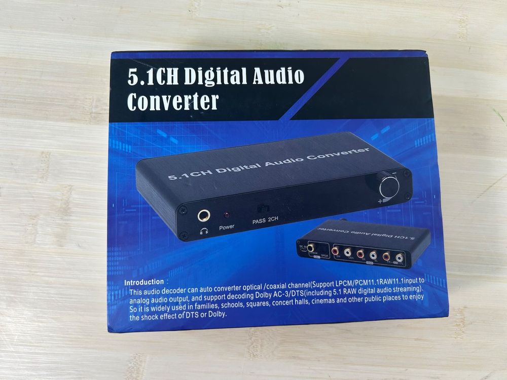 5.1CH Digital Audio Konverter Dolby DTS Sound neuwertig 1