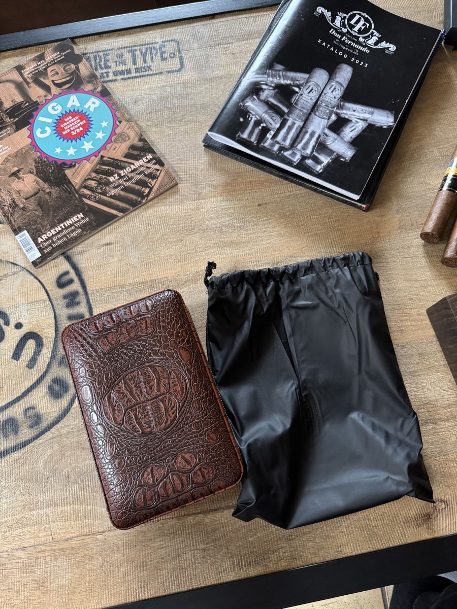 Zigarren: Cigar Case Croco Leather – Neu (gemäss Beschreibung) aus Seuzach von Wolf936 1
