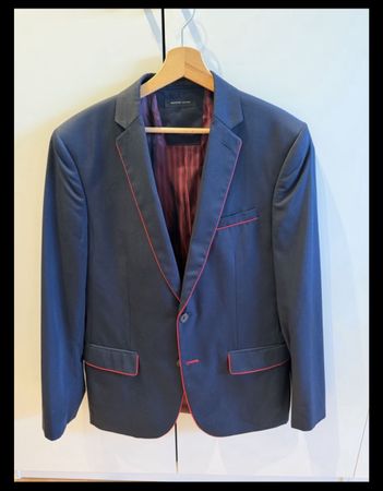 Anzugs Jacke / Jacket Blazer Grösse M Dunkelblau 