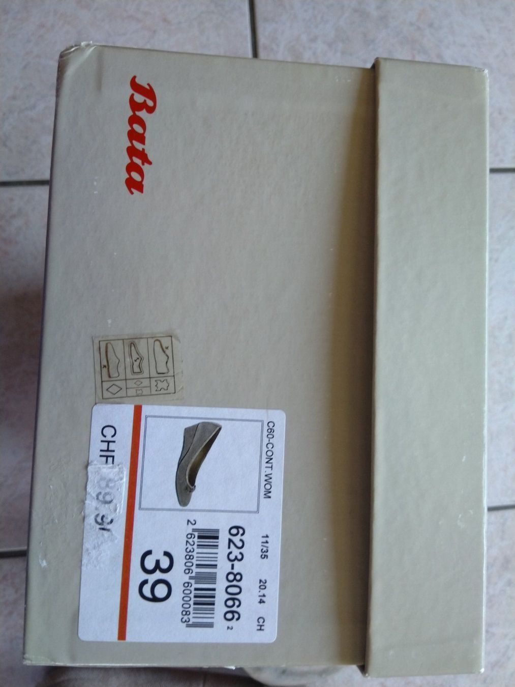 Damenschuhe: neuwertige leder Ballarina BATA Absatz 5cm gr. 39 – Neu (gemäss Beschreibung) aus Porza von tbch 6