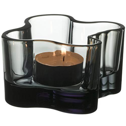 Iittala Kerzenständer: 2 x Iittala Aalto: Windlicht grau 5,5cm – Neu und originalverpackt aus Mönchaltorf von godetra